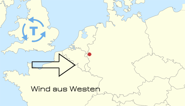Westwind Klimaeinfluss Wetter in Geilenkirchen