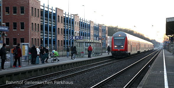 Parken Parkplätze Parkhaus P + R Geilenkirchen