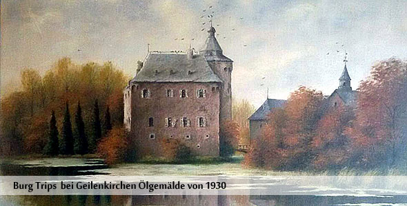 Geilenkirchen Burg Trips Ölgemälde