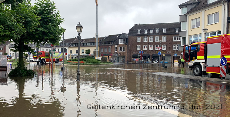 Geilenkirchen Hochwasser der Wurm