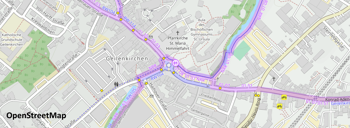 Kartensysteme im Internet OpenStreetMap Radfahren