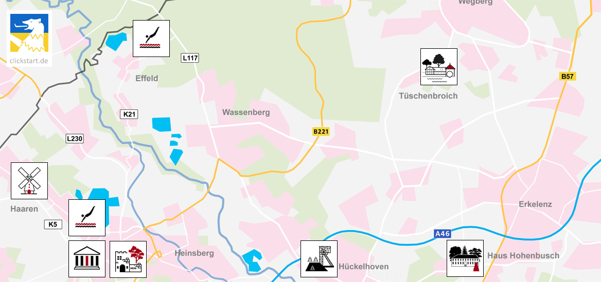 Ausflugsziele Tagestouren Geilenkirchen Gangelt Übach-Palenberg