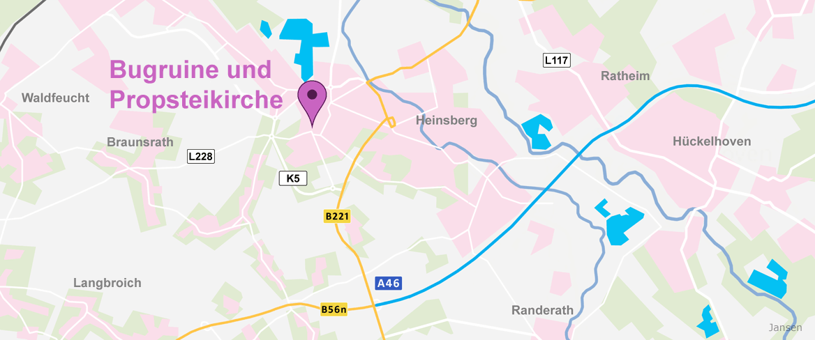 Anfahrt Karte Burgberg und Probsteikirche