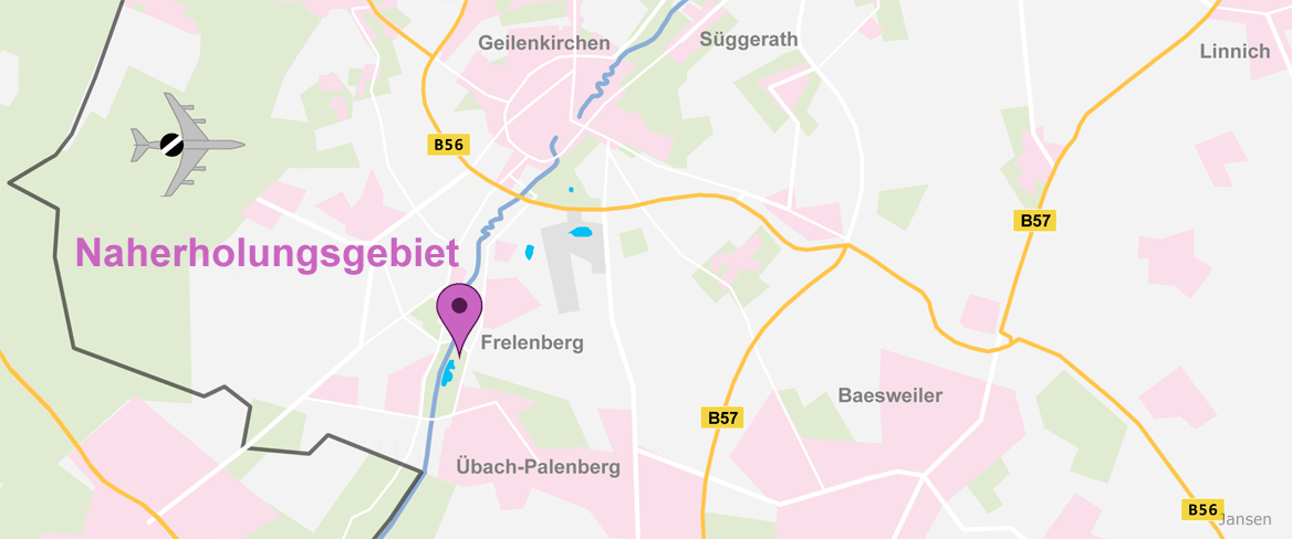 Anfahrt Karte Naherholungsgebiet Wurmtal