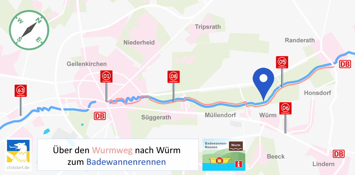 Badewannenrennen Wurmweg Geilenkirchen Kreis Heinsberg