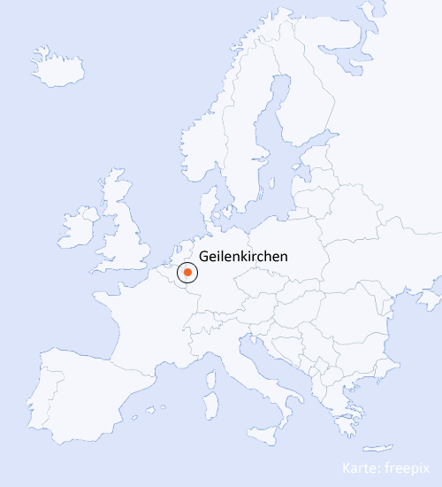 Geilenkirchen geografische Lage in Europa