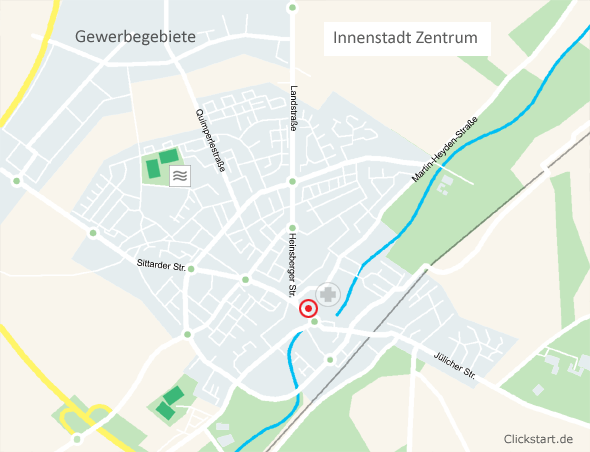 Karte Innenstadt Geilenkirchen Nahbereich