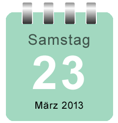 Mini-Kalenderblatt Datum anzeigen